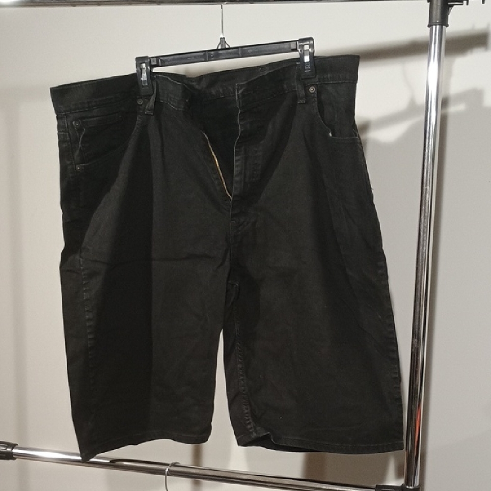 Levi's Men's Black Denim Shorts